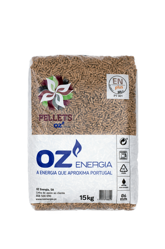 PELLETS OZ ENERGIA  – Palete de 65 sacos de 15kg